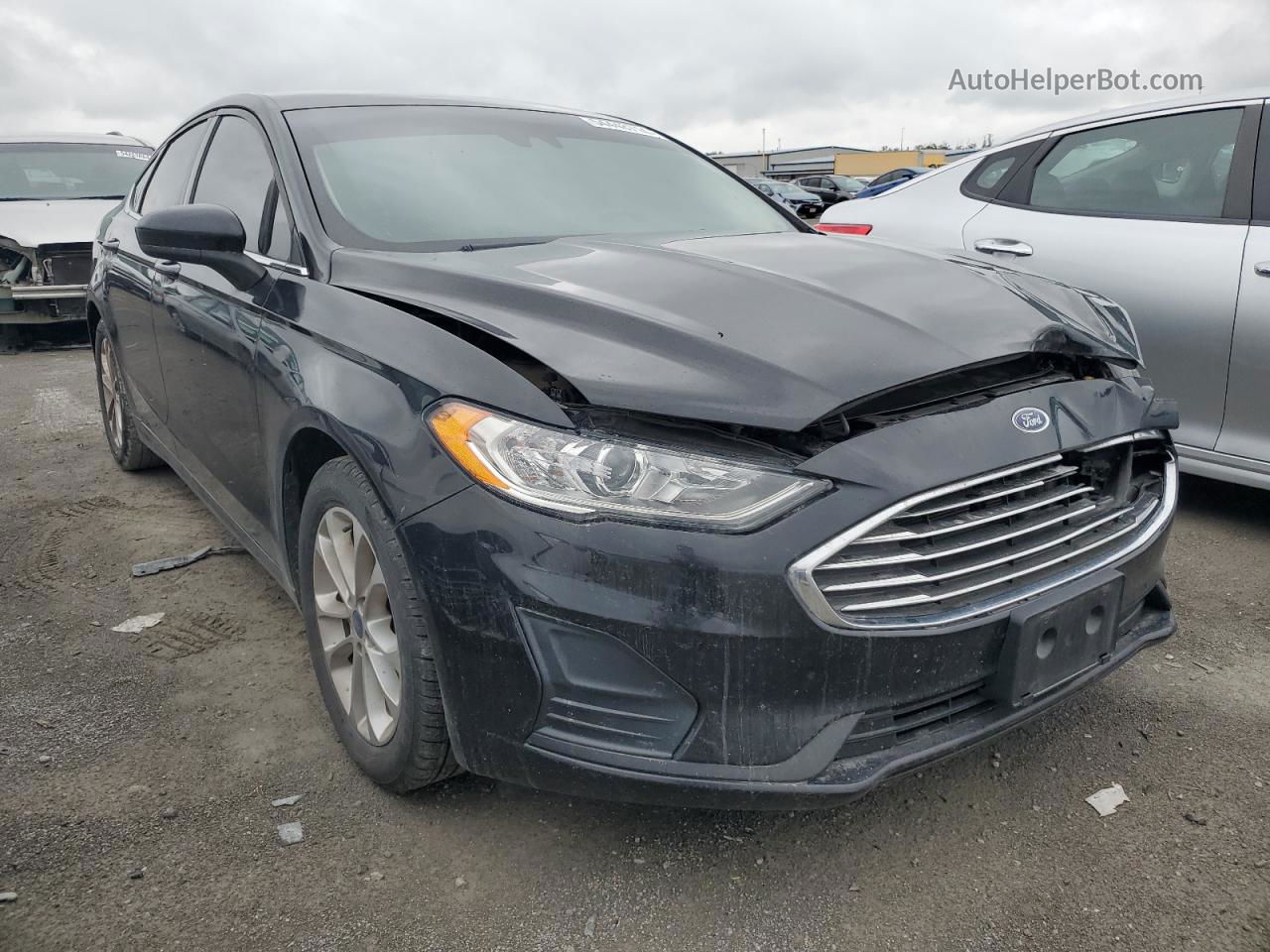 2020 Ford Fusion Se Black vin: 3FA6P0HD8LR119387