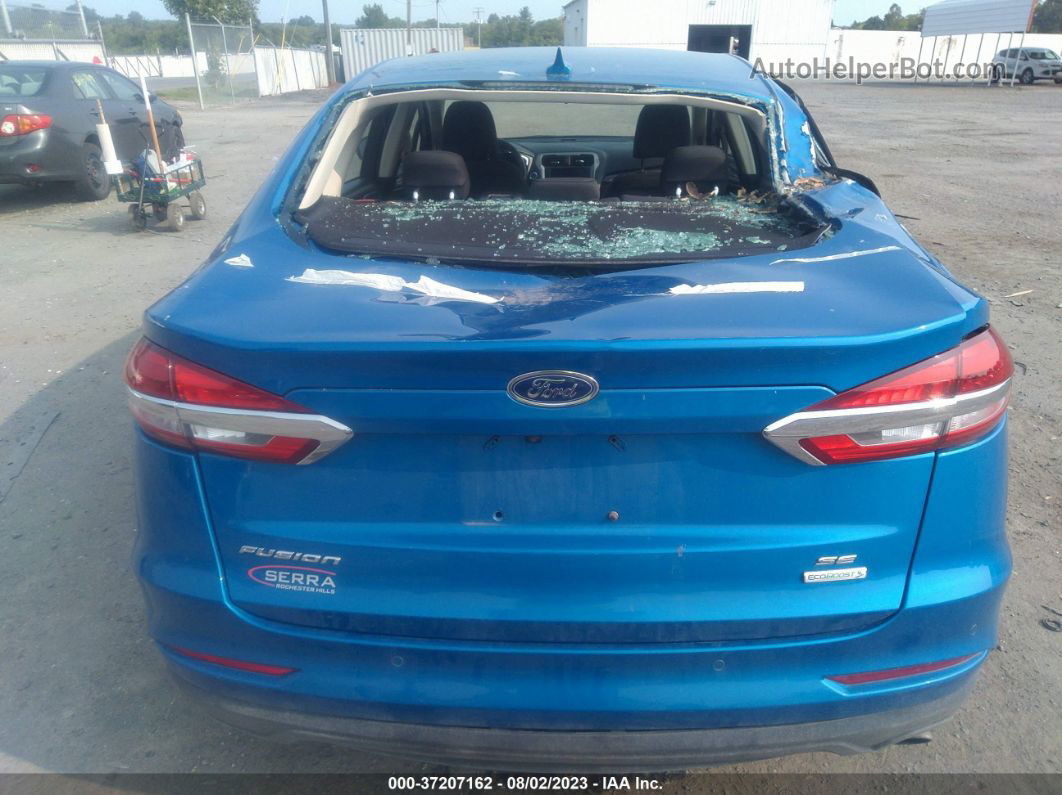 2020 Ford Fusion Se Blue vin: 3FA6P0HD8LR146668