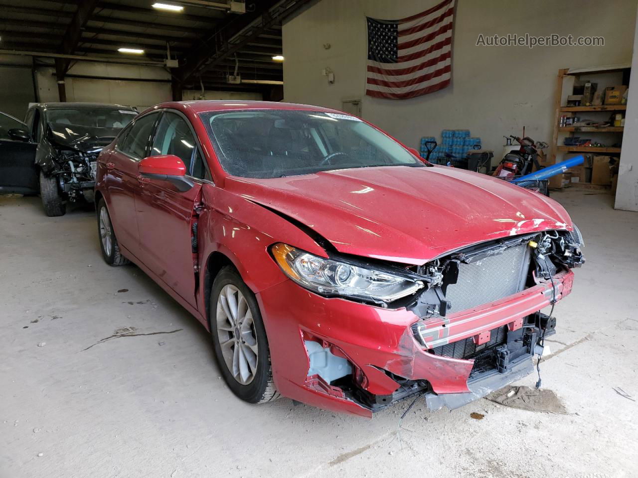 2020 Ford Fusion Se Red vin: 3FA6P0HD8LR146816