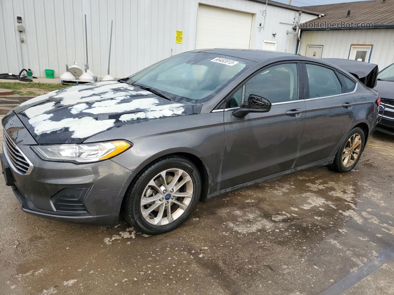 2020 Ford Fusion Se Gray vin: 3FA6P0HD8LR162546