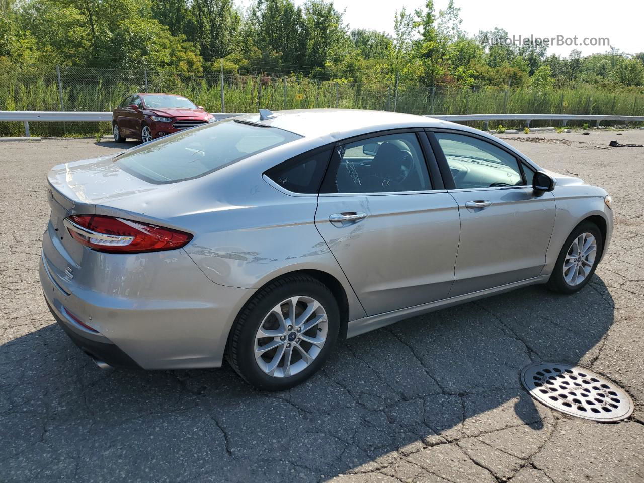 2020 Ford Fusion Se Silver vin: 3FA6P0HD8LR166497