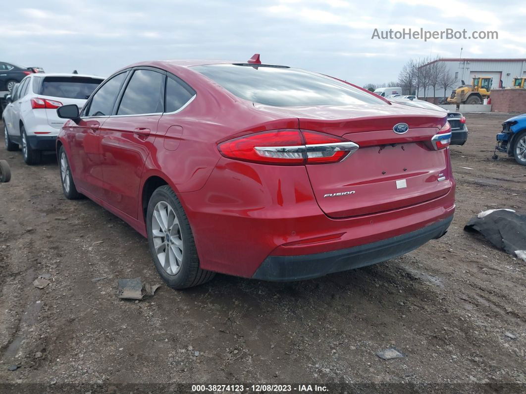 2020 Ford Fusion Se Красный vin: 3FA6P0HD8LR167018