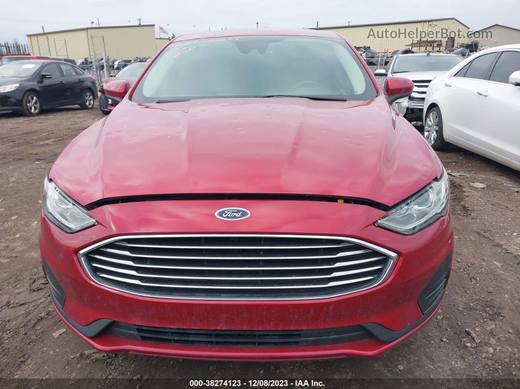 2020 Ford Fusion Se Красный vin: 3FA6P0HD8LR167018