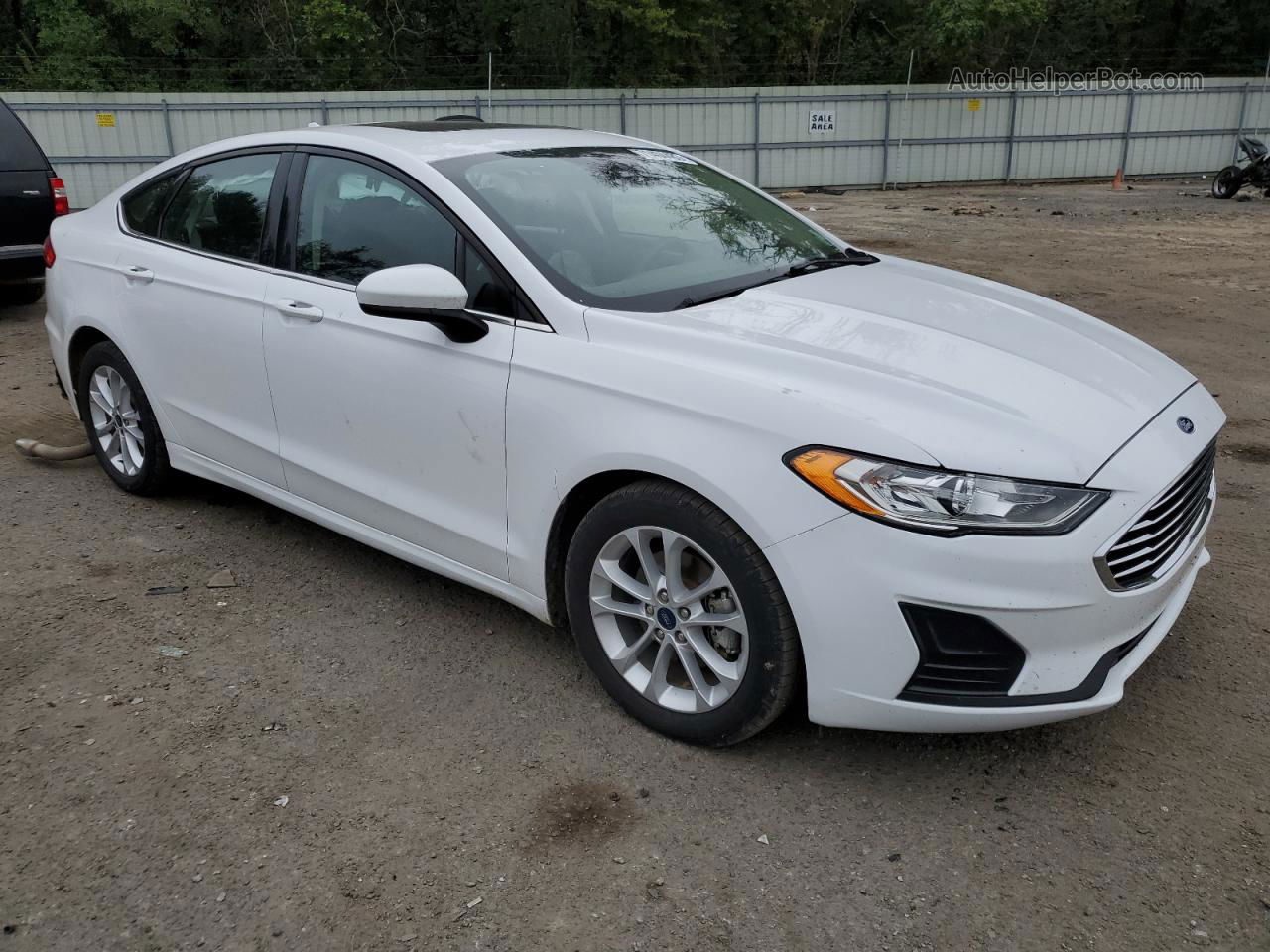 2020 Ford Fusion Se White vin: 3FA6P0HD8LR202074