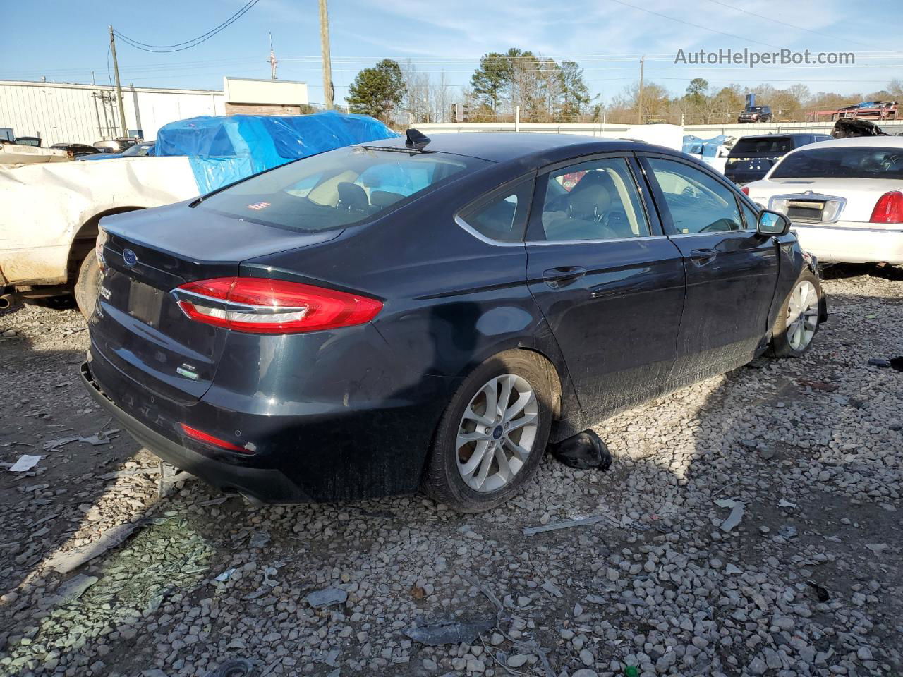 2020 Ford Fusion Se Blue vin: 3FA6P0HD8LR224026