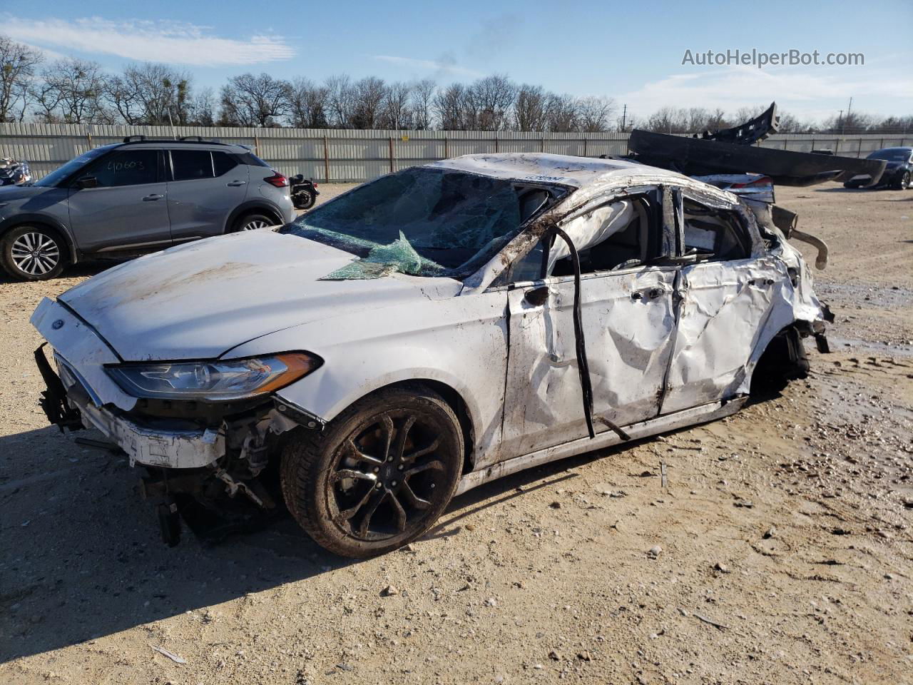 2020 Ford Fusion Se White vin: 3FA6P0HD8LR232563