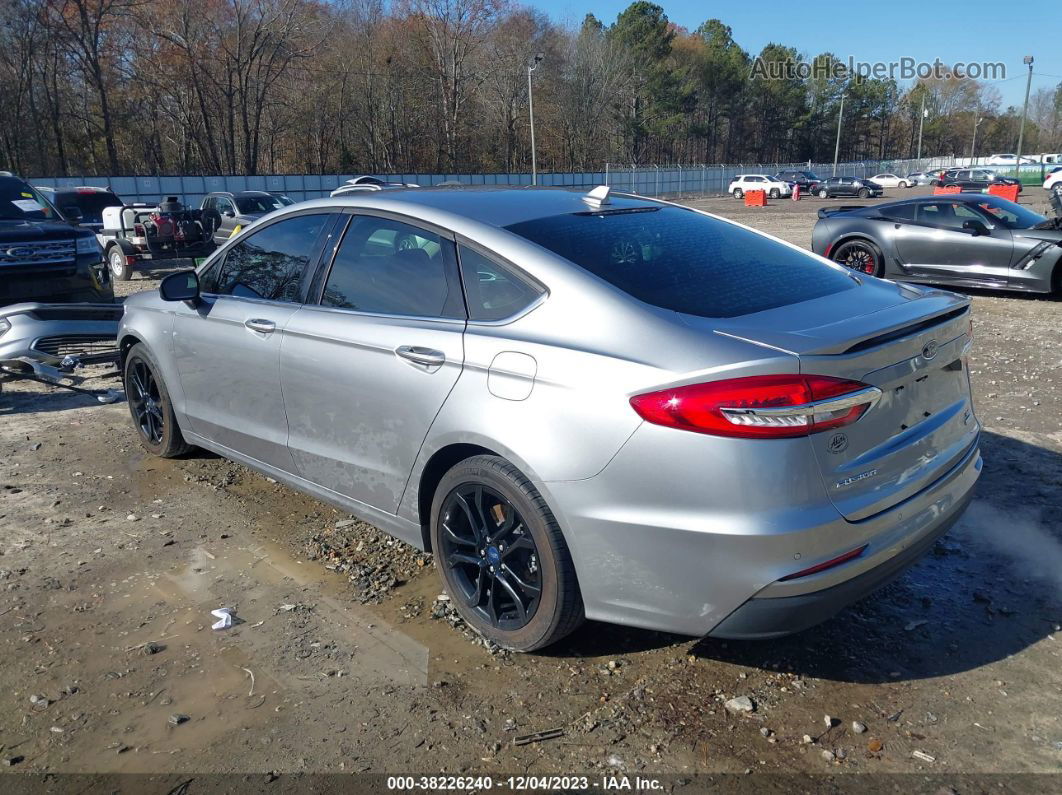 2020 Ford Fusion Se Silver vin: 3FA6P0HD8LR234541