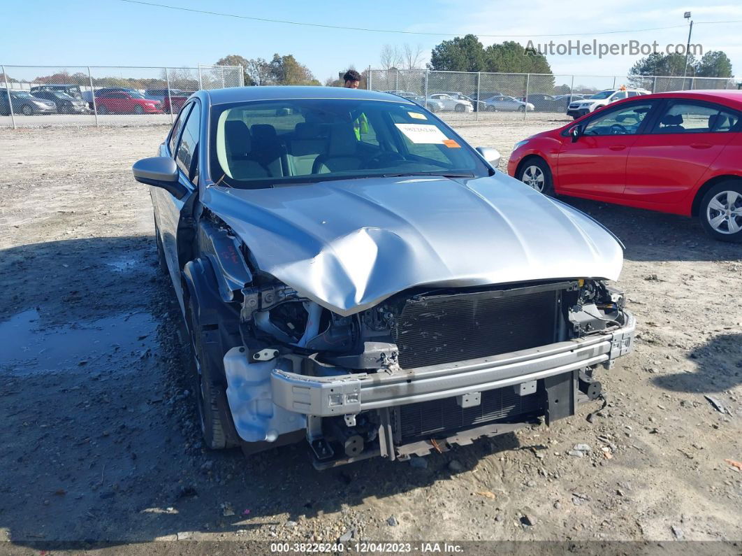 2020 Ford Fusion Se Silver vin: 3FA6P0HD8LR234541