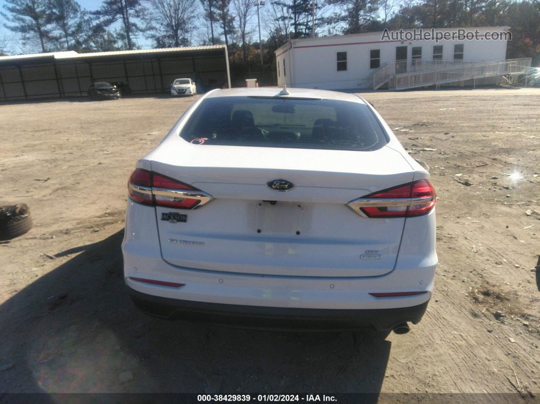 2020 Ford Fusion Se White vin: 3FA6P0HD8LR248150