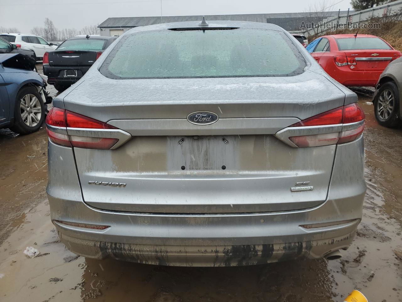 2020 Ford Fusion Se Silver vin: 3FA6P0HD8LR251176