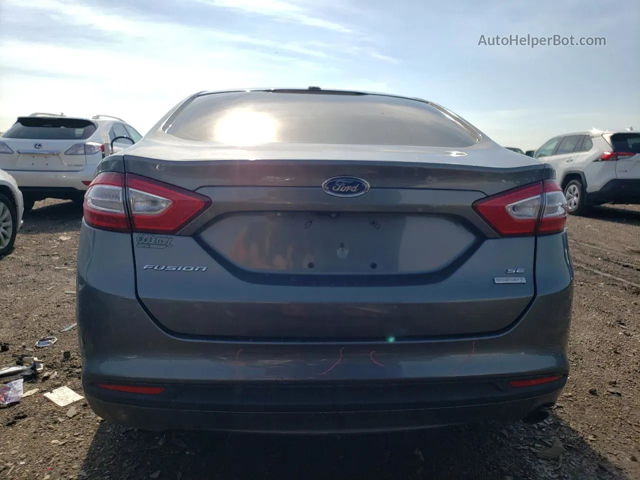 2014 Ford Fusion Se Серый vin: 3FA6P0HD9ER108319