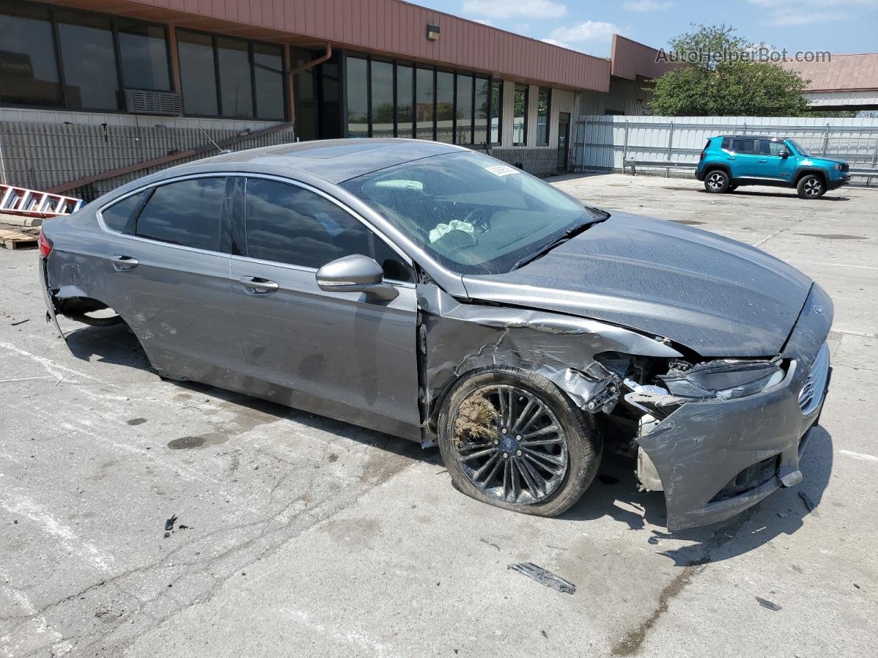 2014 Ford Fusion Se Gray vin: 3FA6P0HD9ER114671