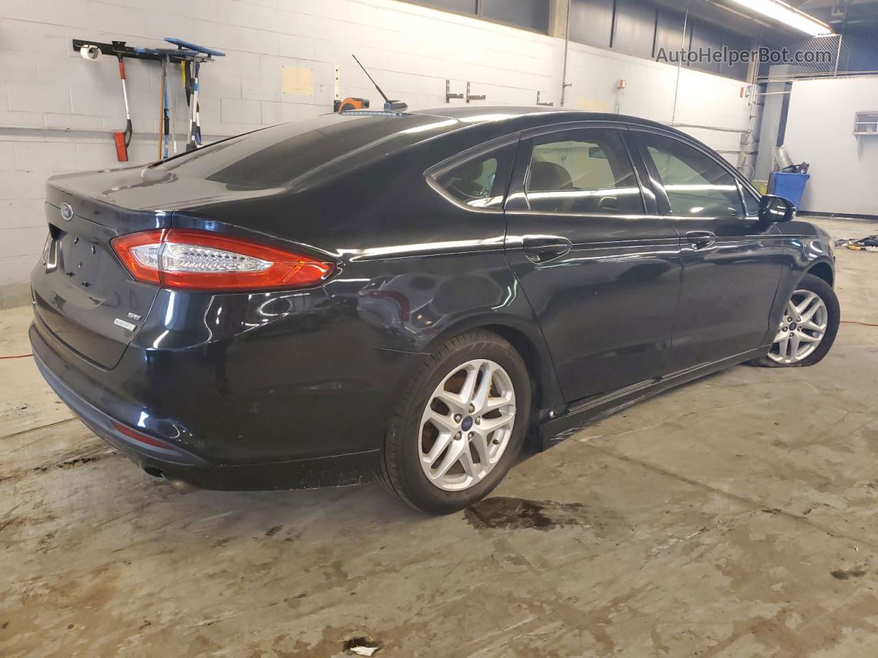 2014 Ford Fusion Se Black vin: 3FA6P0HD9ER121605