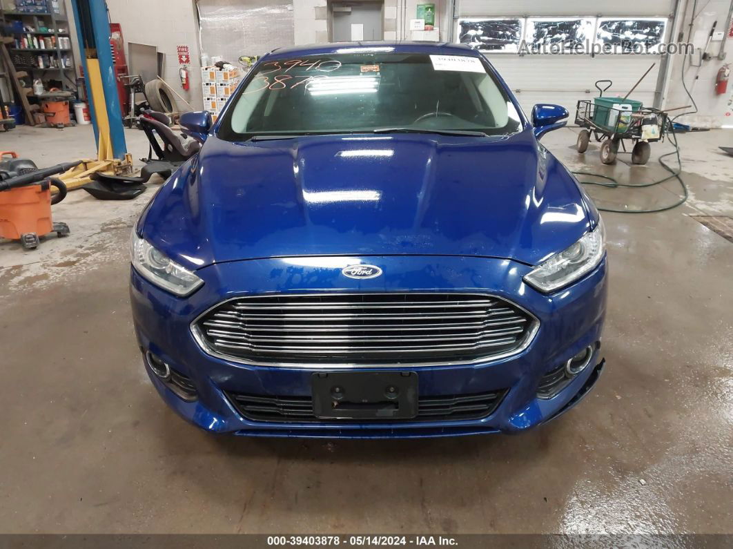 2014 Ford Fusion Se Blue vin: 3FA6P0HD9ER153826