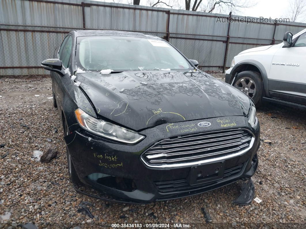 2014 Ford Fusion Se Черный vin: 3FA6P0HD9ER191878