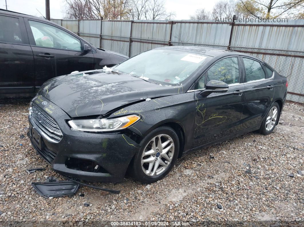 2014 Ford Fusion Se Black vin: 3FA6P0HD9ER191878