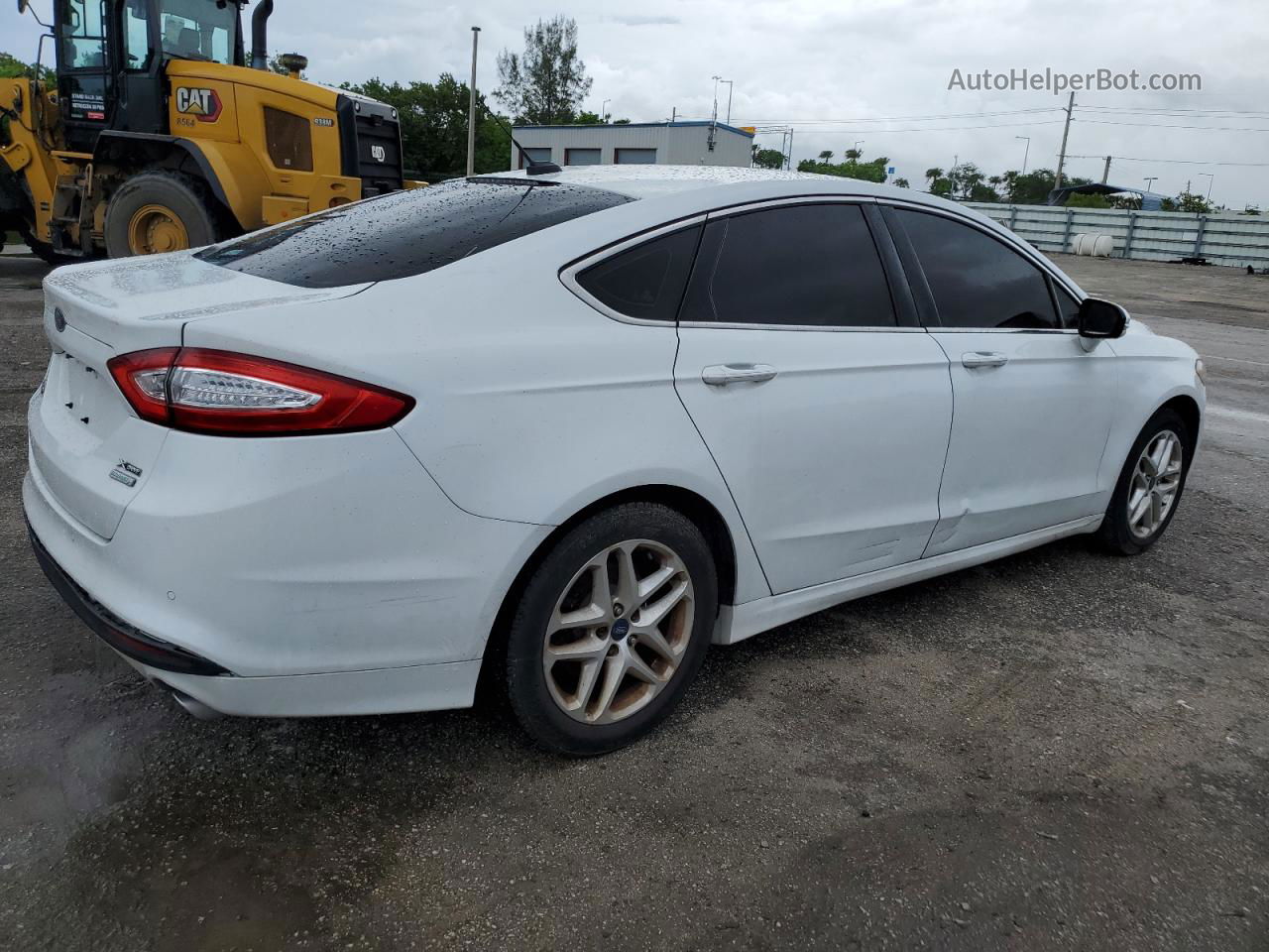 2014 Ford Fusion Se White vin: 3FA6P0HD9ER282147