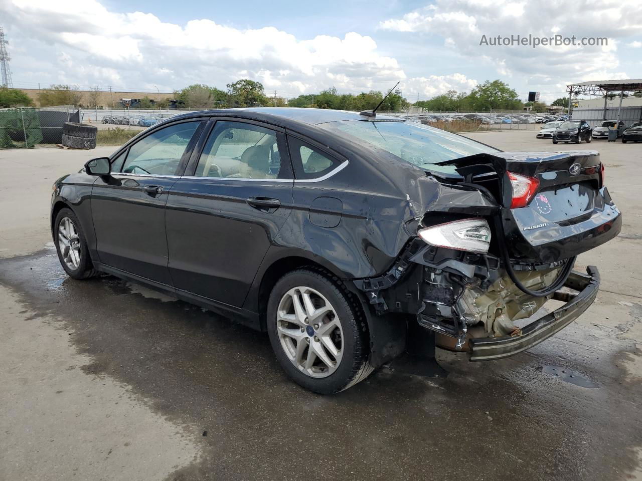 2015 Ford Fusion Se Черный vin: 3FA6P0HD9FR153519