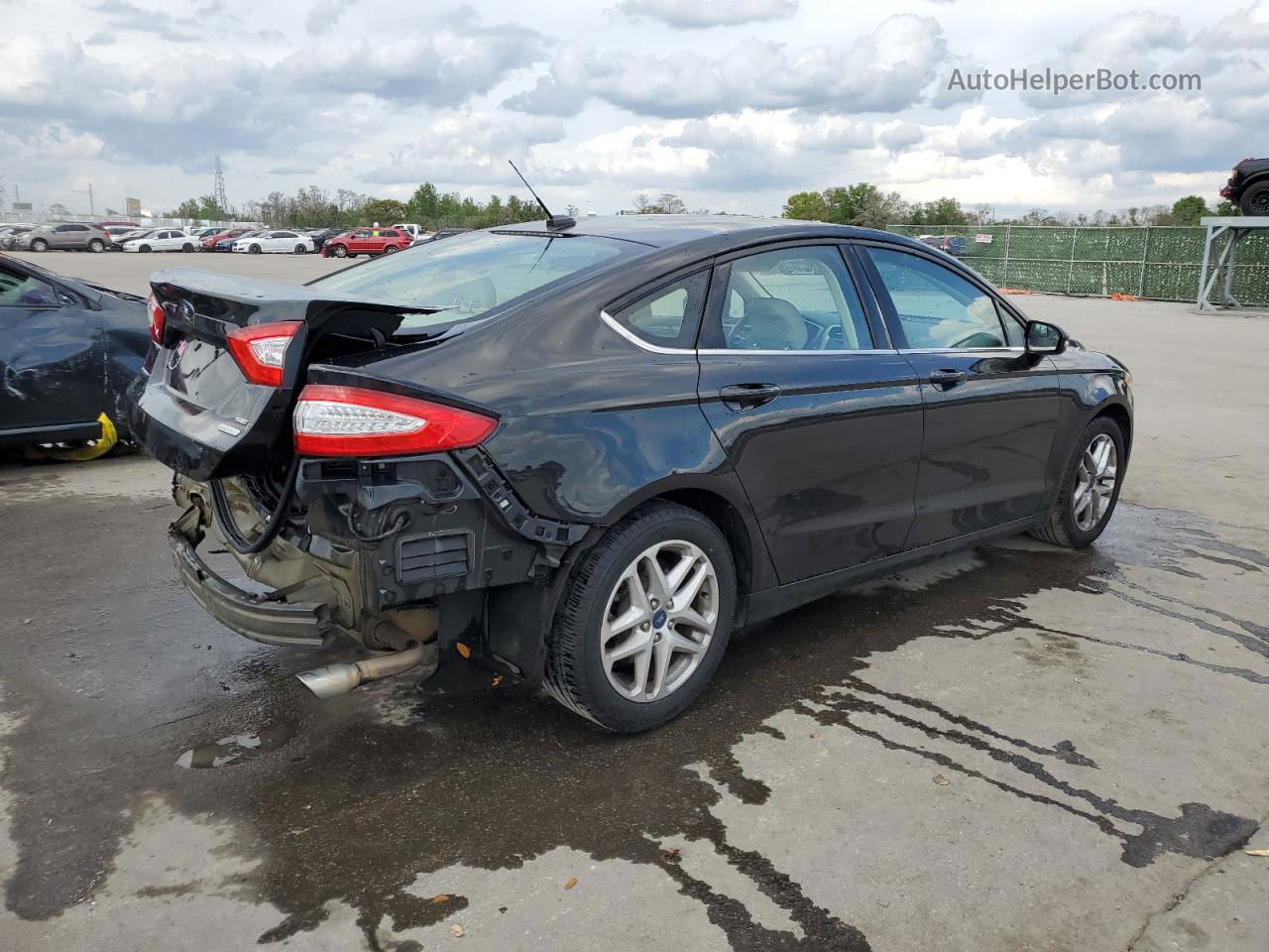 2015 Ford Fusion Se Черный vin: 3FA6P0HD9FR153519