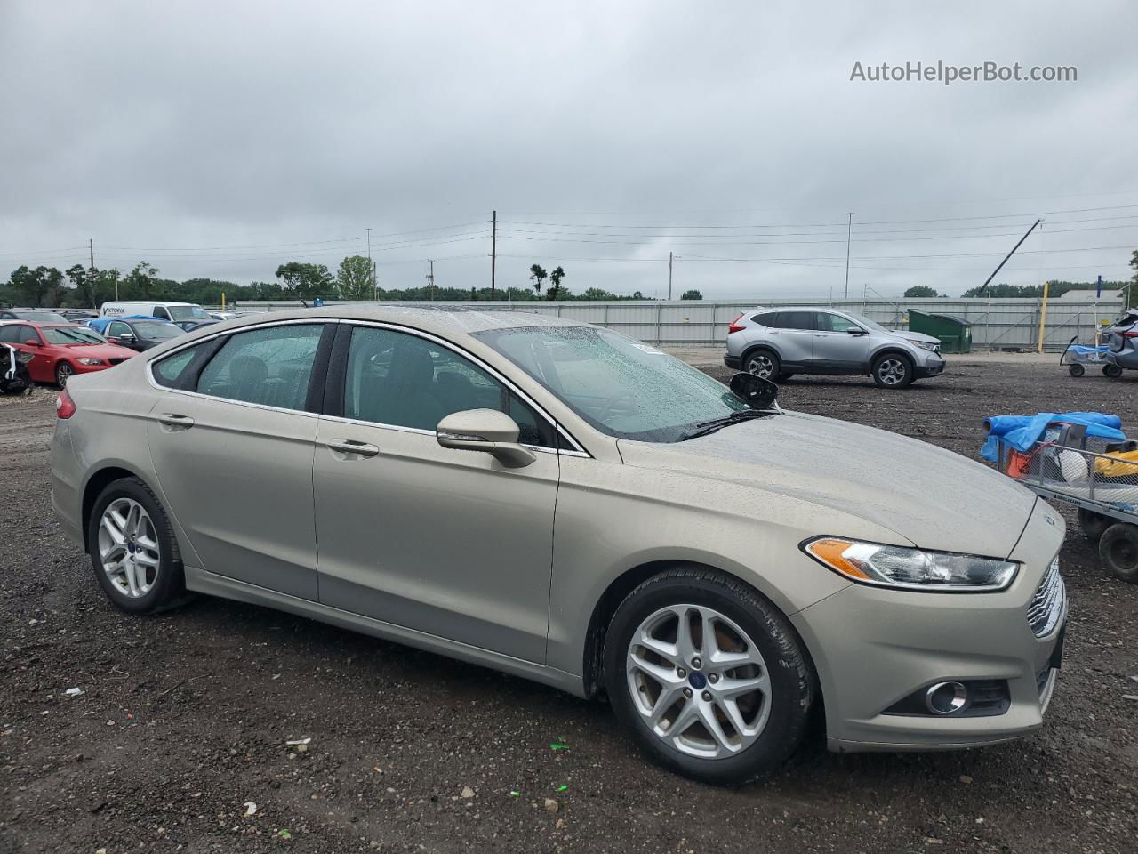 2015 Ford Fusion Se Tan vin: 3FA6P0HD9FR238781