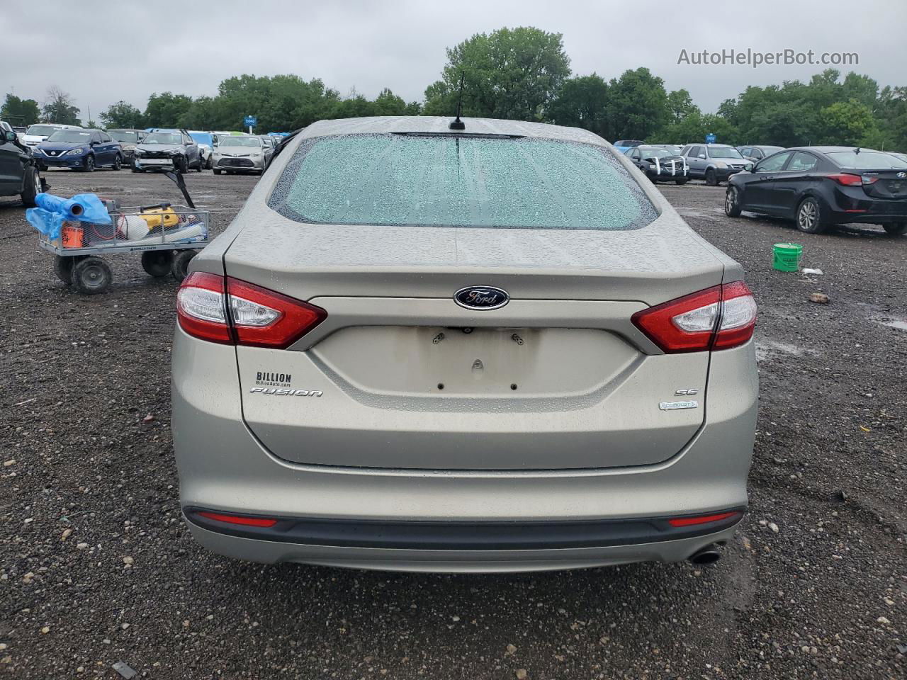 2015 Ford Fusion Se Tan vin: 3FA6P0HD9FR238781