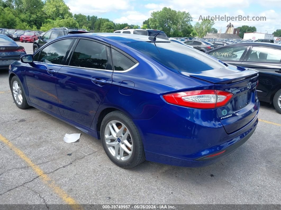 2015 Ford Fusion Se Blue vin: 3FA6P0HD9FR252910