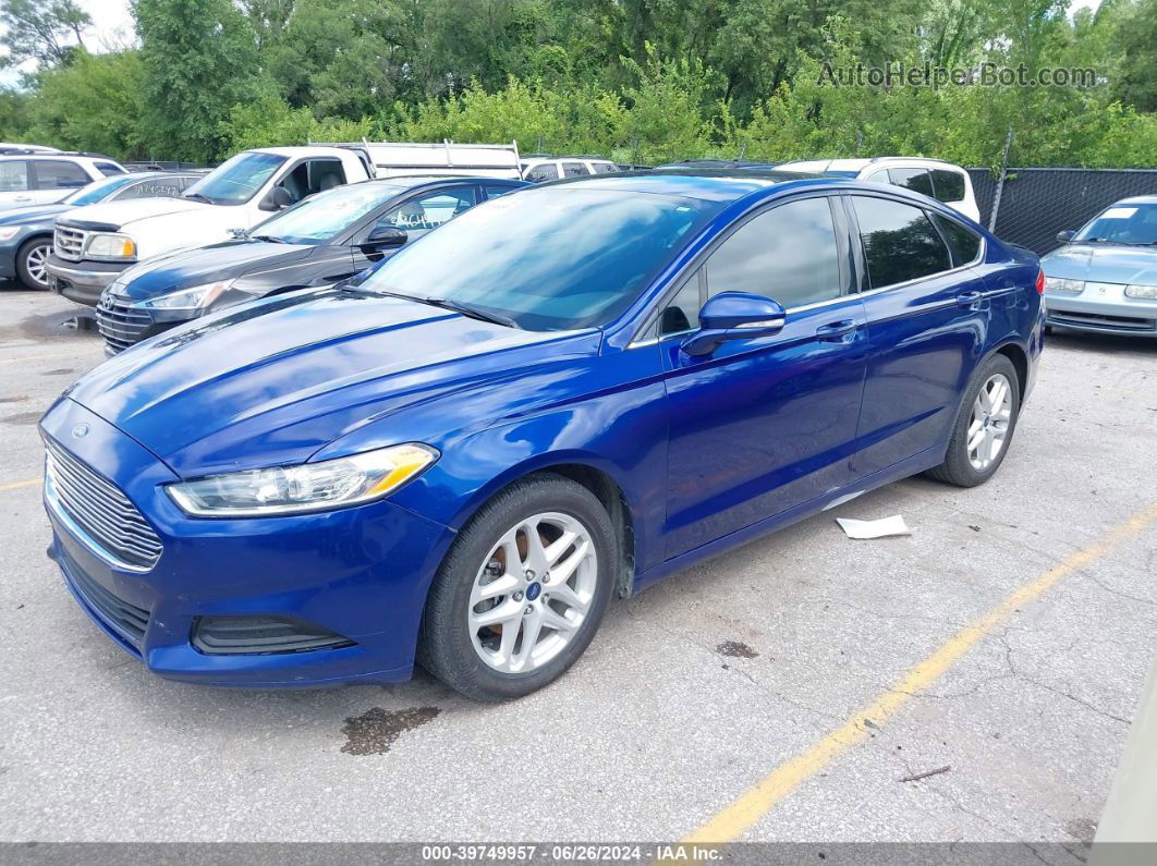 2015 Ford Fusion Se Blue vin: 3FA6P0HD9FR252910