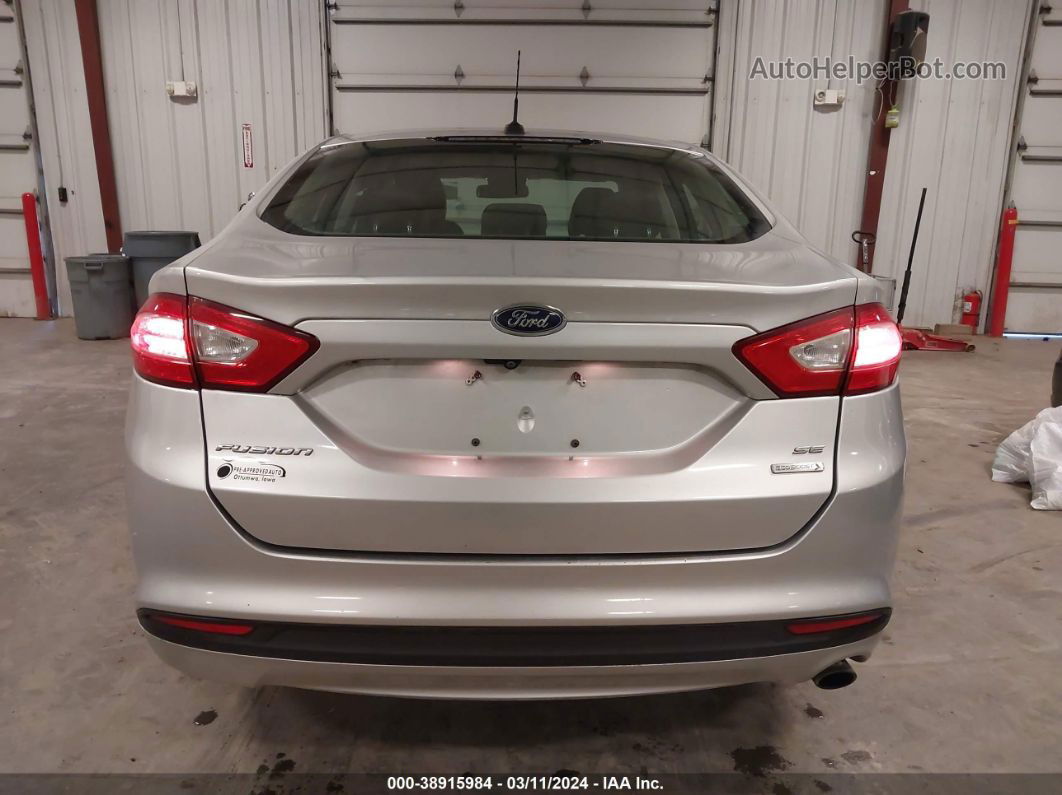 2016 Ford Fusion Se Серебряный vin: 3FA6P0HD9GR158866