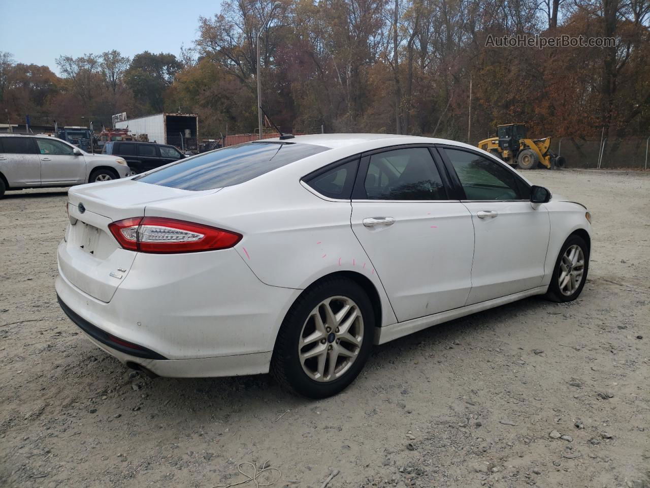 2016 Ford Fusion Se White vin: 3FA6P0HD9GR182682