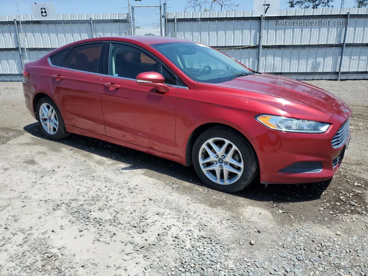 2016 Ford Fusion Se Бордовый vin: 3FA6P0HD9GR259437