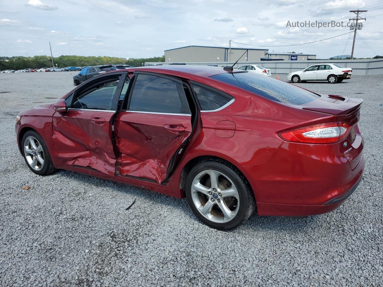 2016 Ford Fusion Se Бордовый vin: 3FA6P0HD9GR287397