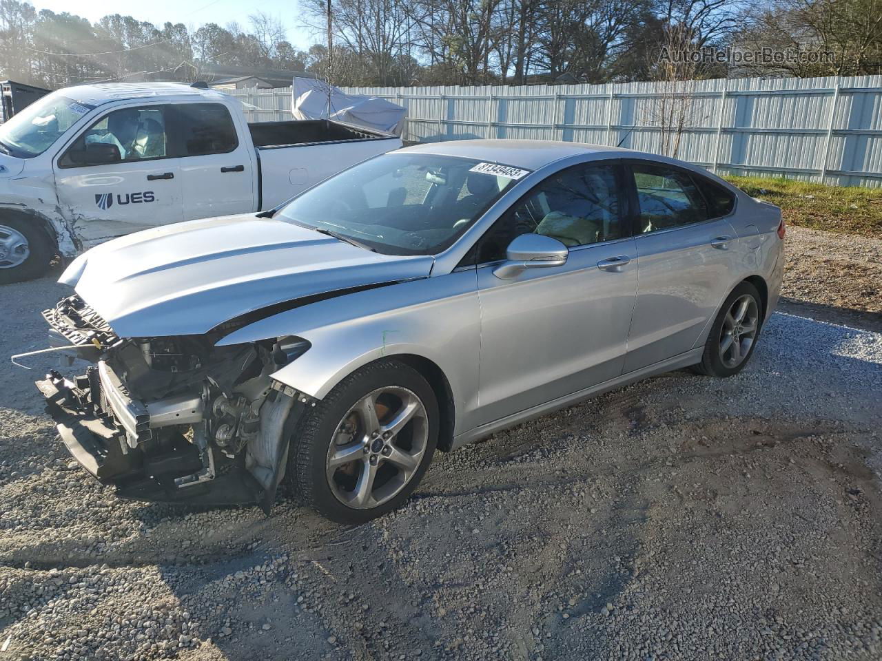 2016 Ford Fusion Se Silver vin: 3FA6P0HD9GR360770