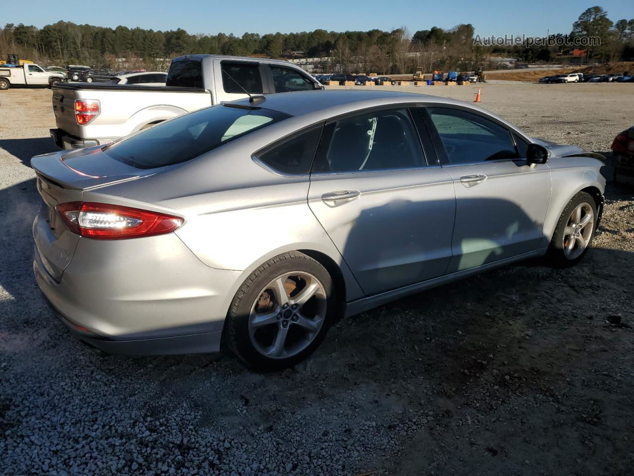 2016 Ford Fusion Se Silver vin: 3FA6P0HD9GR360770