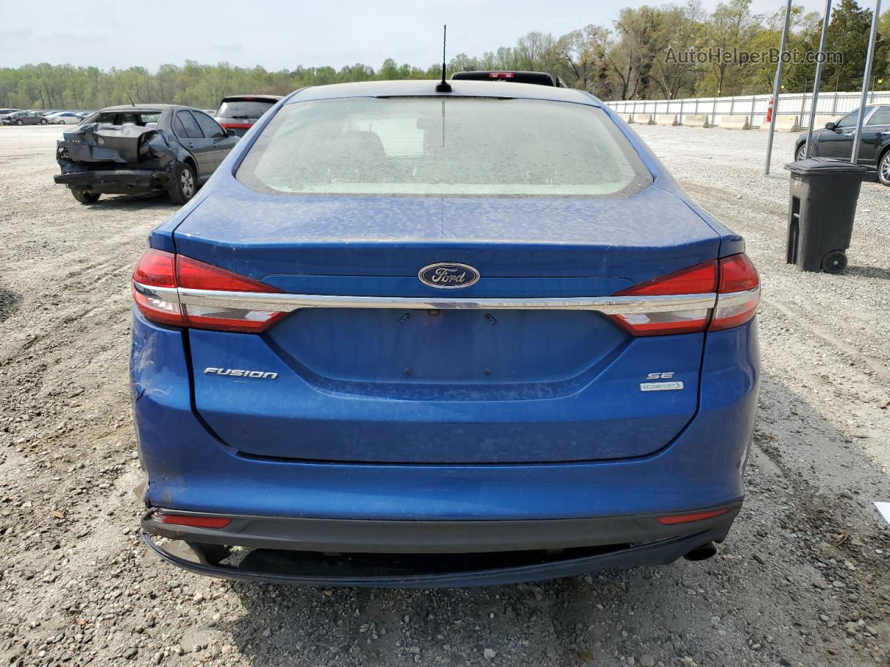 2017 Ford Fusion Se Blue vin: 3FA6P0HD9HR114240