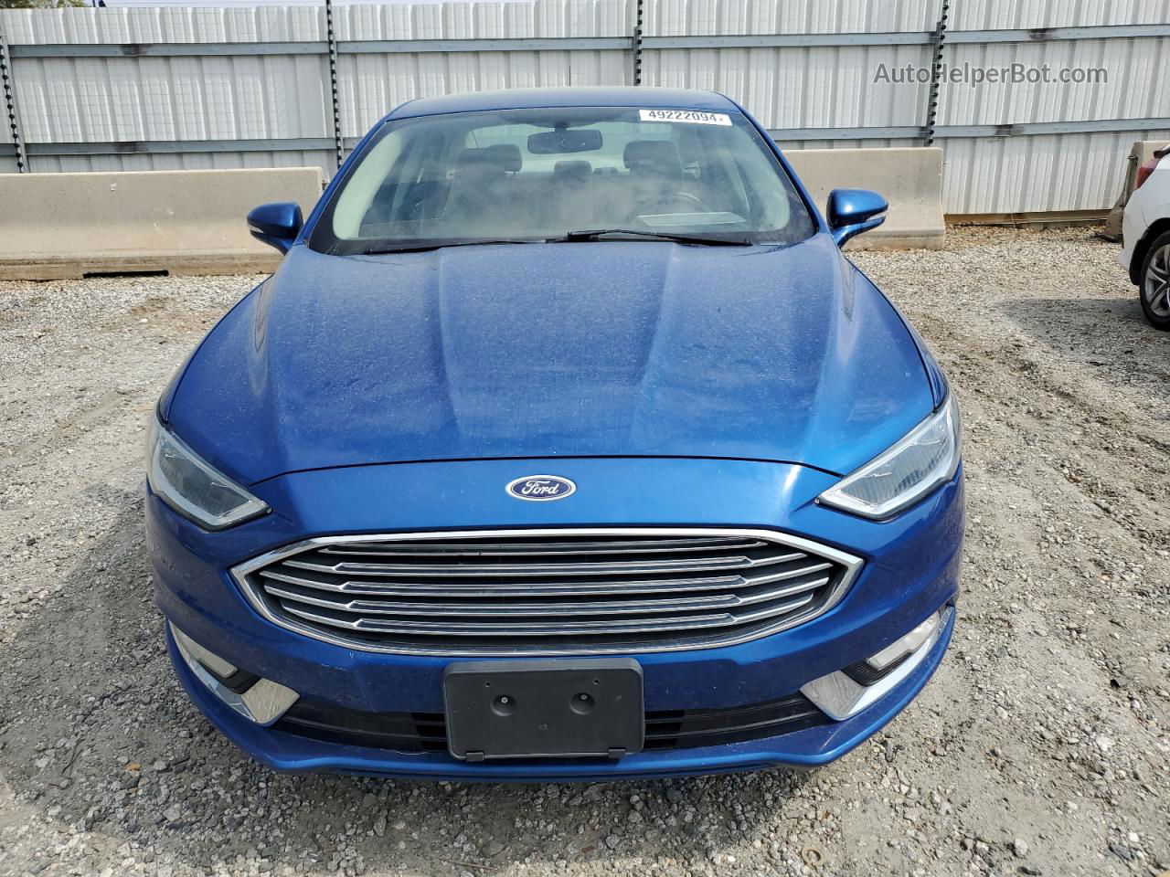 2017 Ford Fusion Se Синий vin: 3FA6P0HD9HR114240