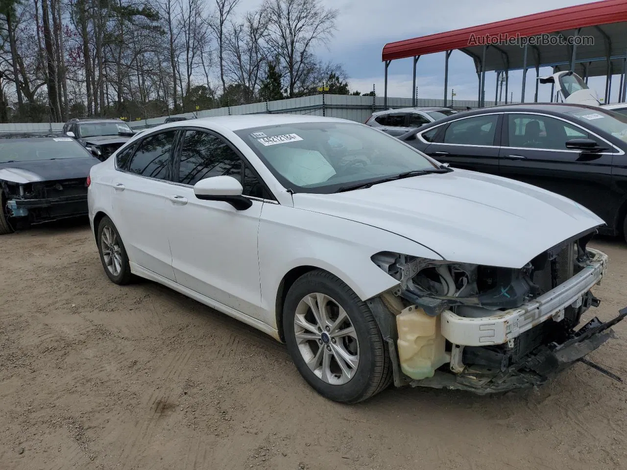 2017 Ford Fusion Se White vin: 3FA6P0HD9HR195840