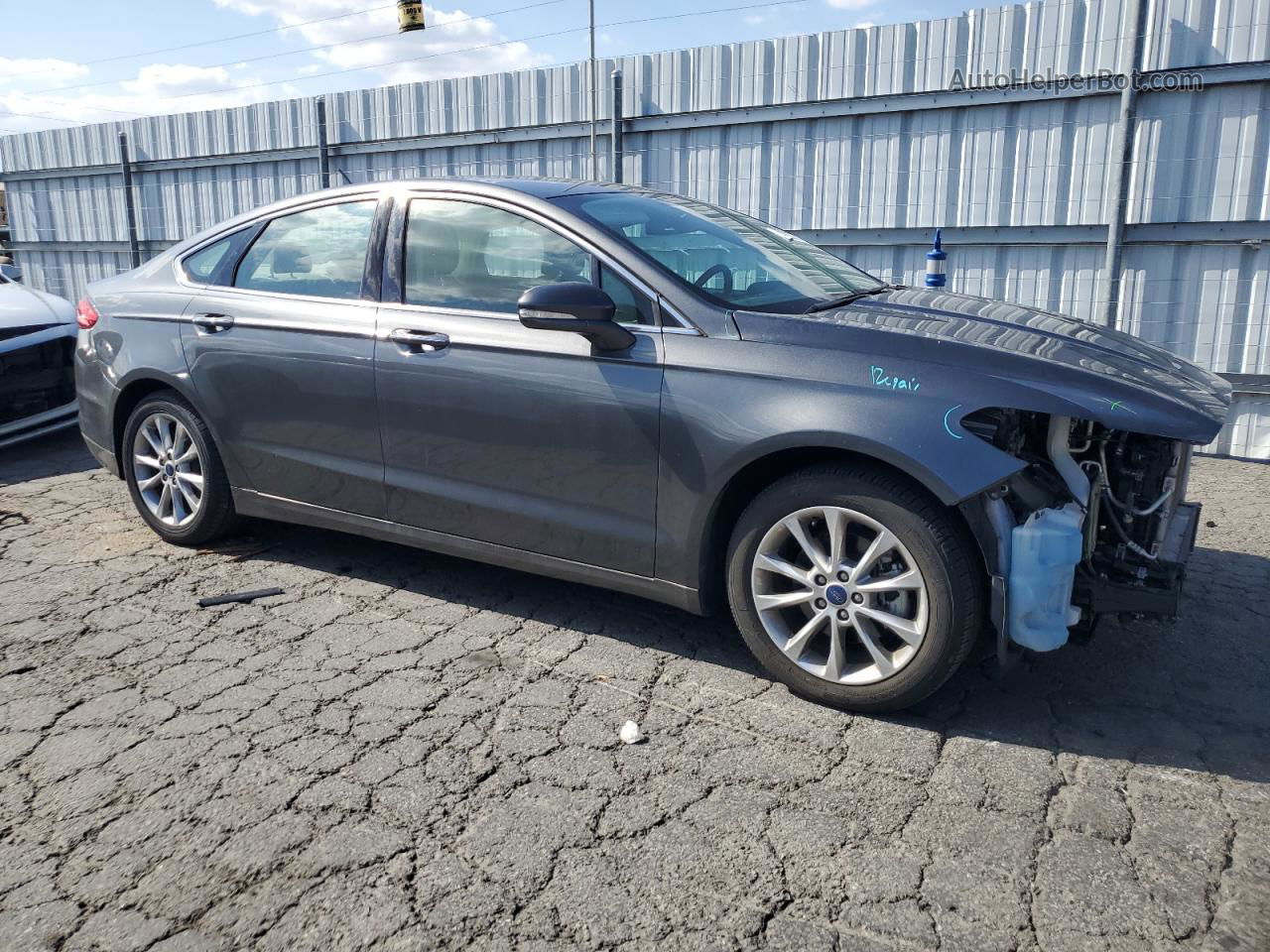 2017 Ford Fusion Se Charcoal vin: 3FA6P0HD9HR253574