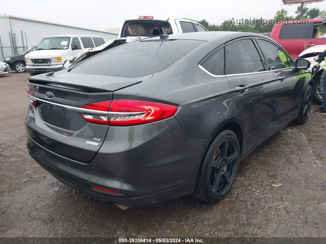 2017 Ford Fusion Se Gray vin: 3FA6P0HD9HR335336