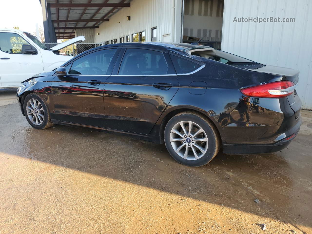 2017 Ford Fusion Se Black vin: 3FA6P0HD9HR401917