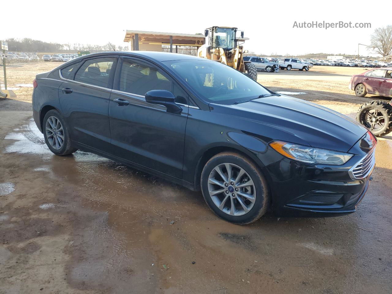 2017 Ford Fusion Se Черный vin: 3FA6P0HD9HR401917