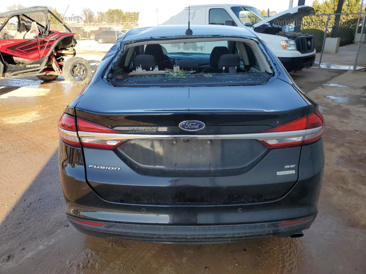 2017 Ford Fusion Se Черный vin: 3FA6P0HD9HR401917