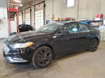 2018 Ford Fusion Se Black vin: 3FA6P0HD9JR145929