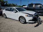 2018 Ford Fusion Se White vin: 3FA6P0HD9JR157286