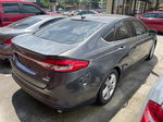 2018 Ford Fusion Se Gray vin: 3FA6P0HD9JR162701