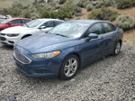 2018 Ford Fusion Se Blue vin: 3FA6P0HD9JR181135