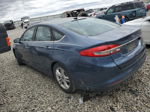 2018 Ford Fusion Se Blue vin: 3FA6P0HD9JR181135