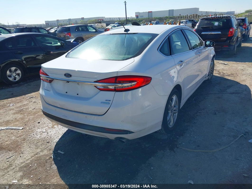 2018 Ford Fusion Se Белый vin: 3FA6P0HD9JR220922