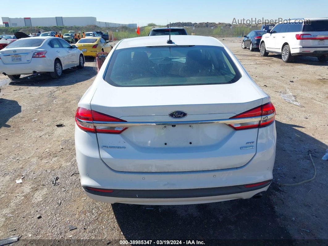 2018 Ford Fusion Se White vin: 3FA6P0HD9JR220922