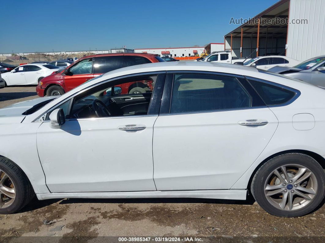 2018 Ford Fusion Se White vin: 3FA6P0HD9JR220922