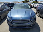 2018 Ford Fusion Se Blue vin: 3FA6P0HD9JR233024